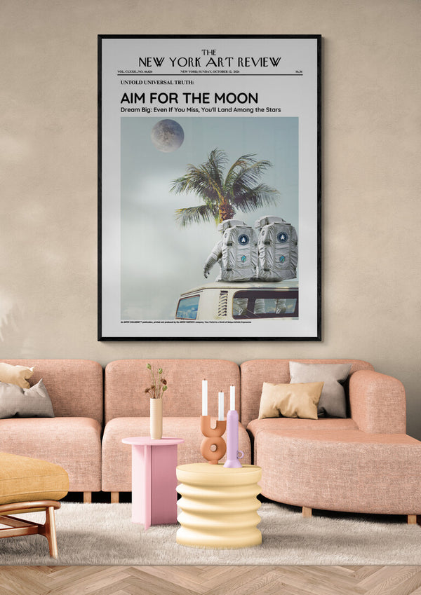 The Moon - Art Review Plakat