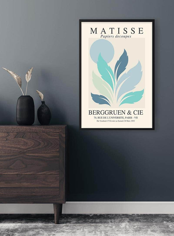 Matisse-inspireret blå sol