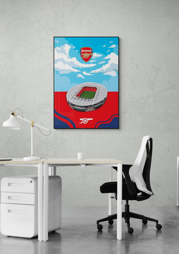 Emirates Stadium Arsenal Fodboldplakat