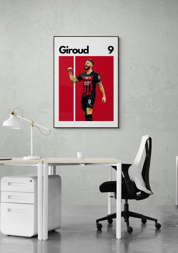 Oliver Giroud Fodboldplakat