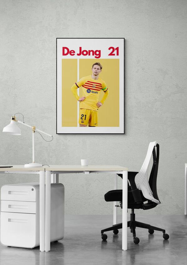 Frenkie de Jong fodboldplakat