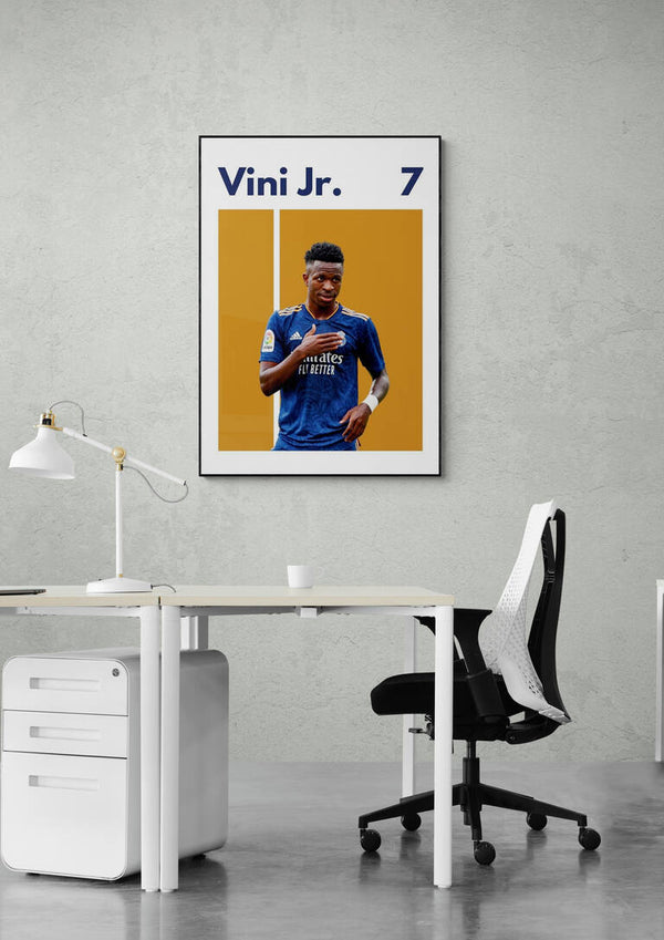 Vini Jr. Real Madrid Fodboldplakat