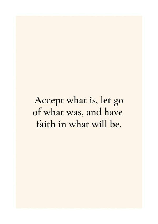Have Faith Citat Plakat
