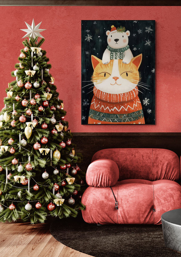 Hyggelig jul med katte