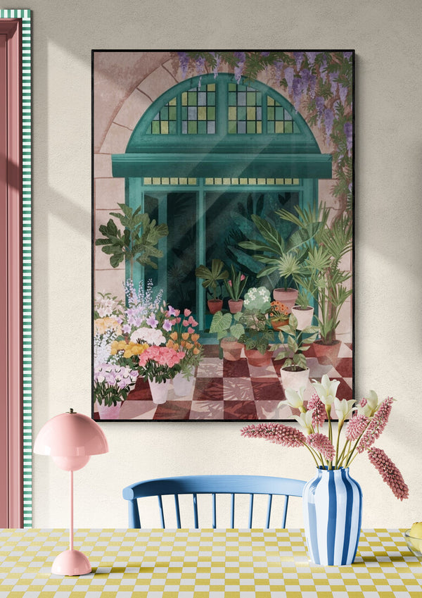 Fransk blomsterbutik - Goed Blauw