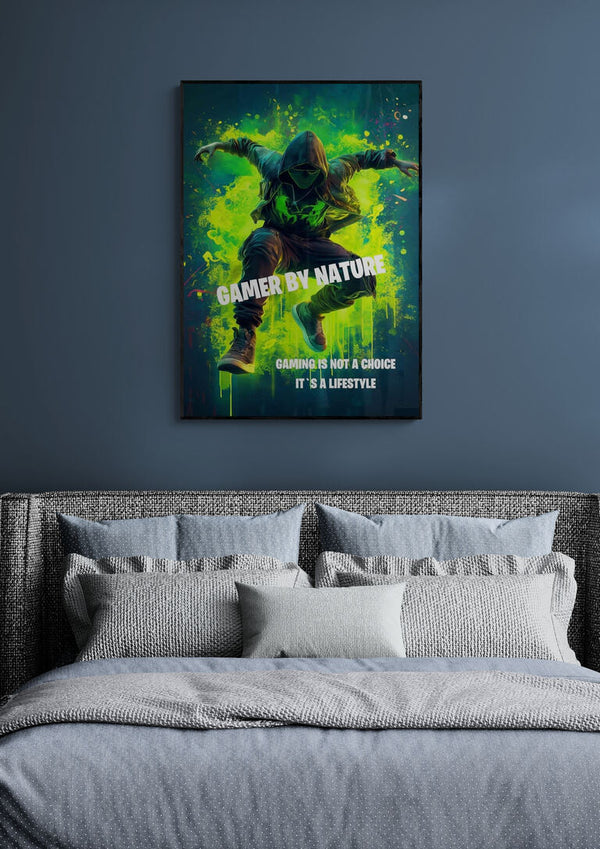 Grøn Gamer af Nature Plakat