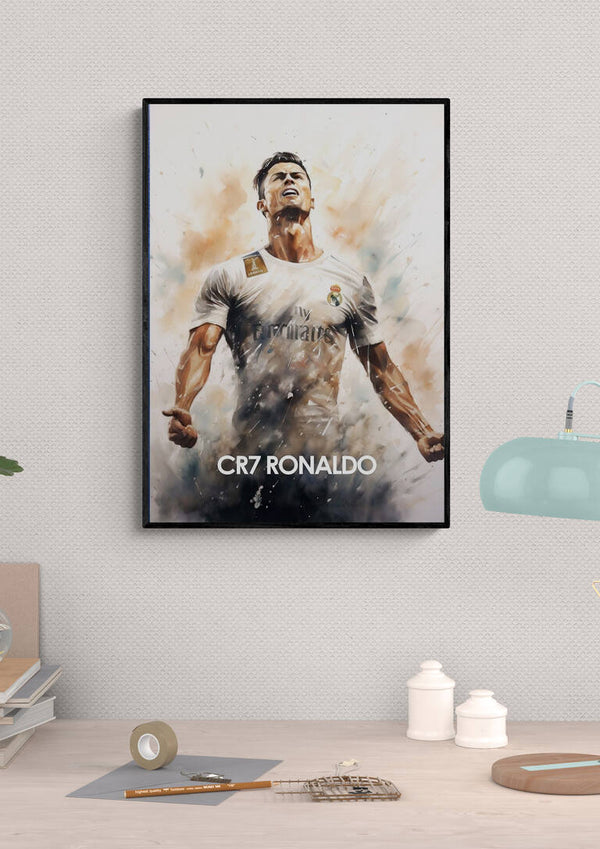 CR7 Ronaldo Fodboldplakat