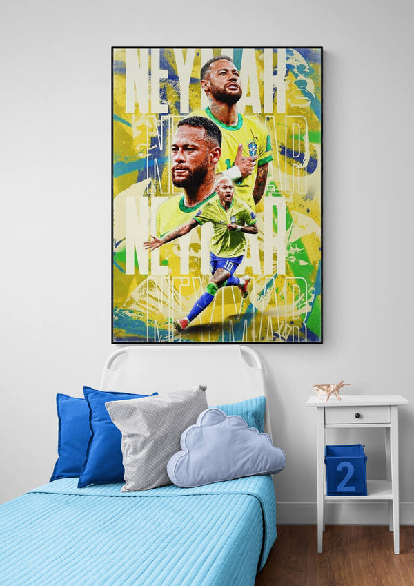 Neymar Fodboldplakat