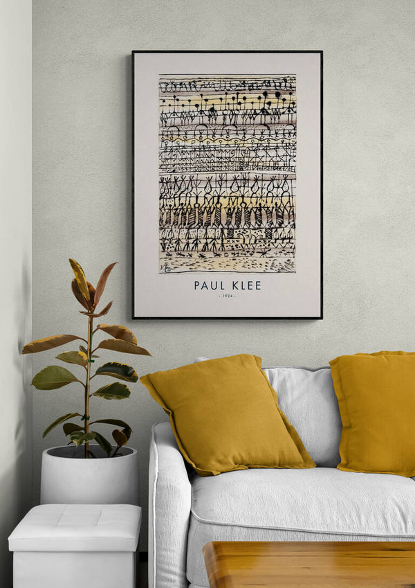 Afkøling i en have i en varm zone 1924 - Paul Klee