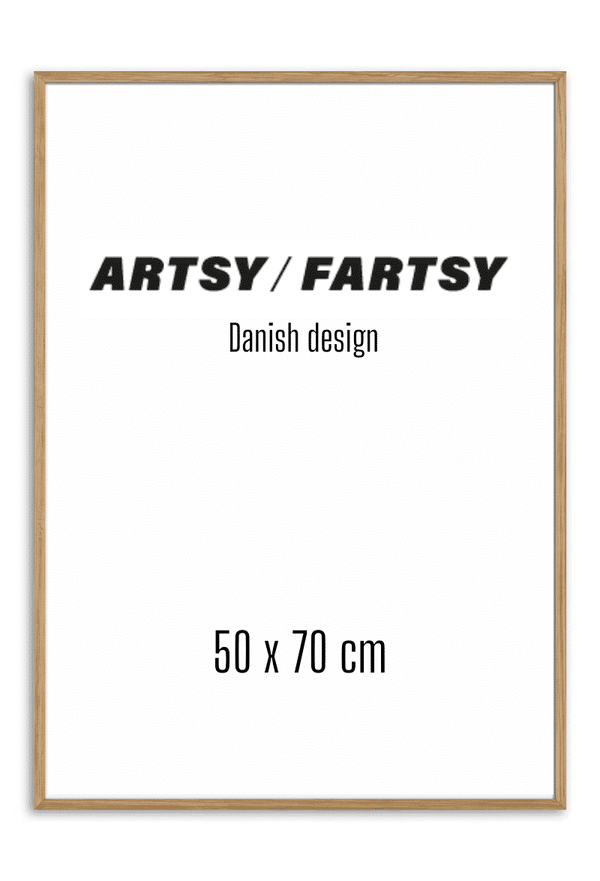 Ramme i massiv egetræ 50x70 cm