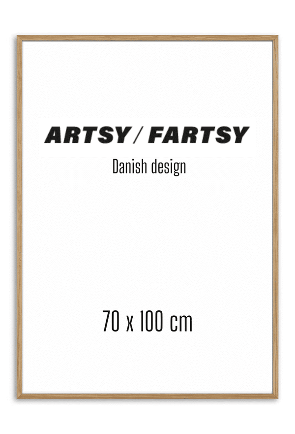 Ramme i massiv egetræ 70x100 cm