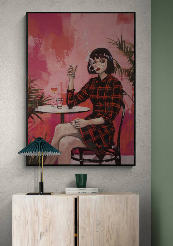 Rygende rød - Tara grøn