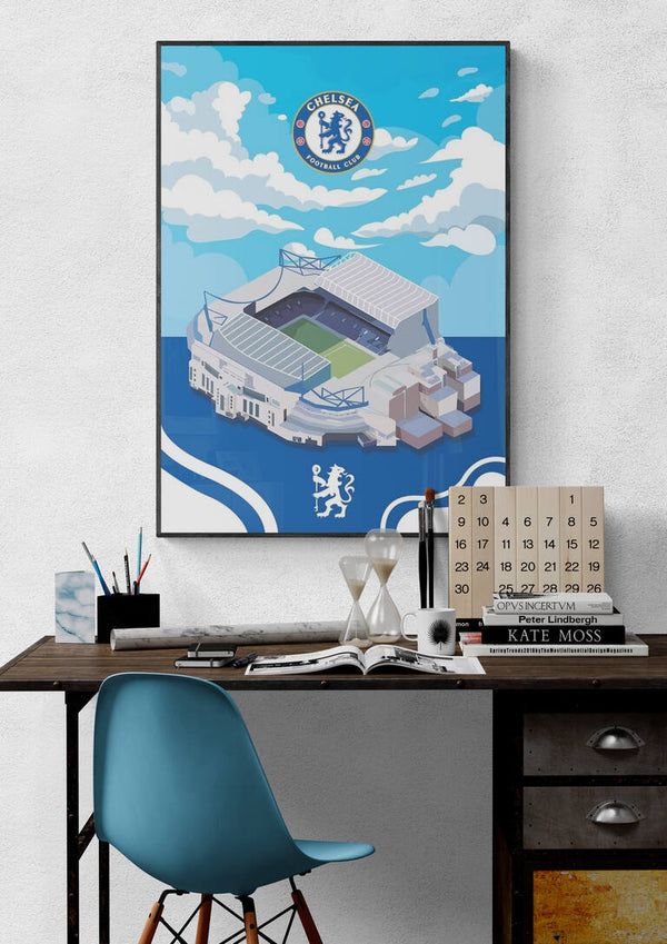 Stamford Bridge Chelsea Fodboldplakat