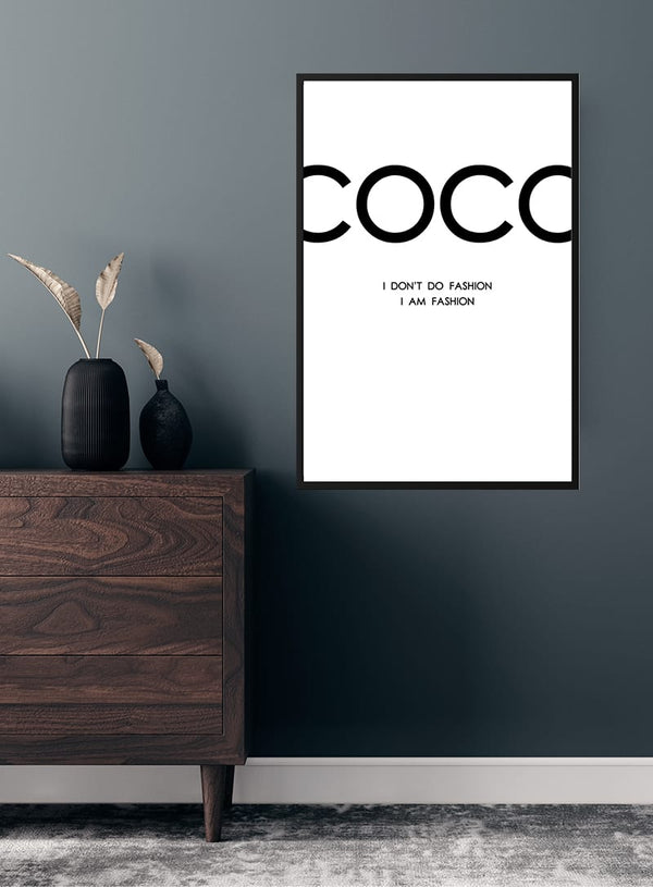 Klassisk Coco Chanel-plakat