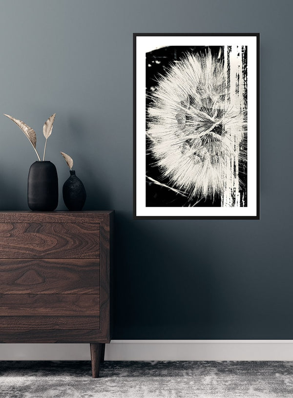 Plakat med mælkebøtteblomst