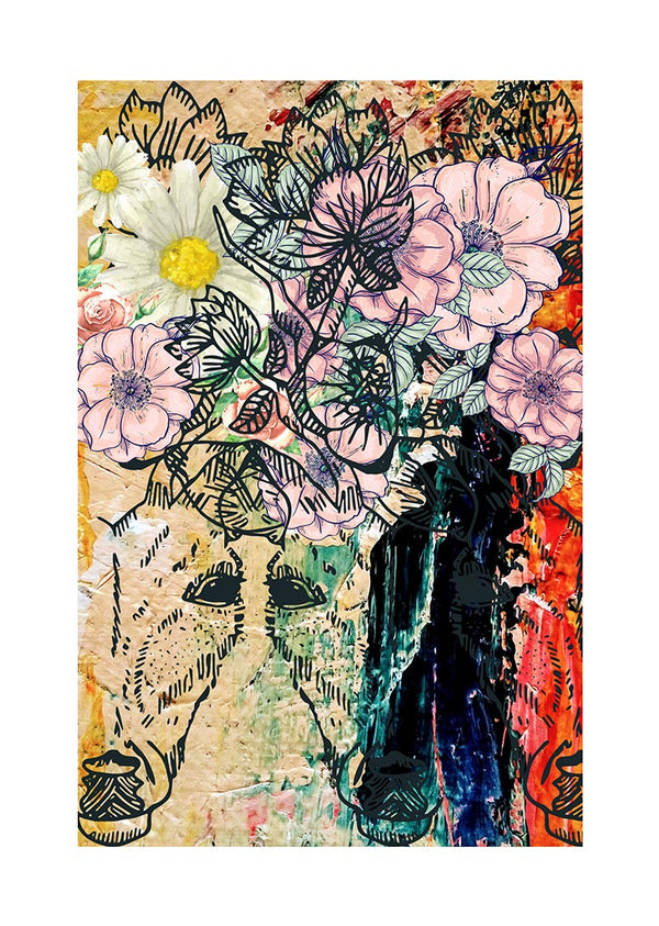 Blomster og farver plakat