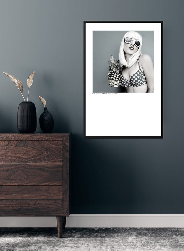 Plakat med citroner