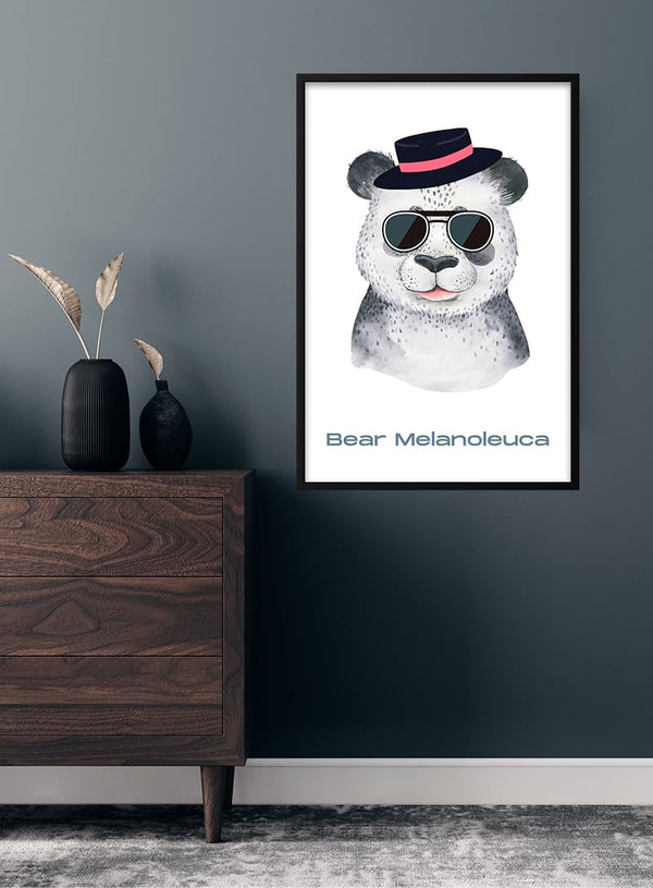 Sej panda-plakat til børn