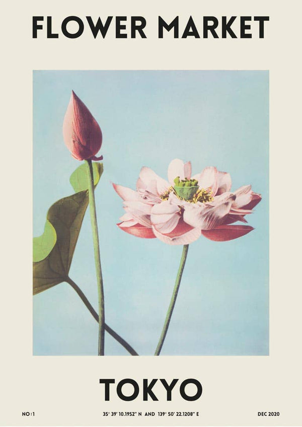 Blomstermarked - Tokyo plakat