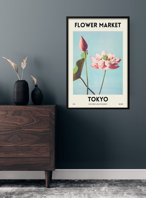 Blomstermarked - Tokyo plakat