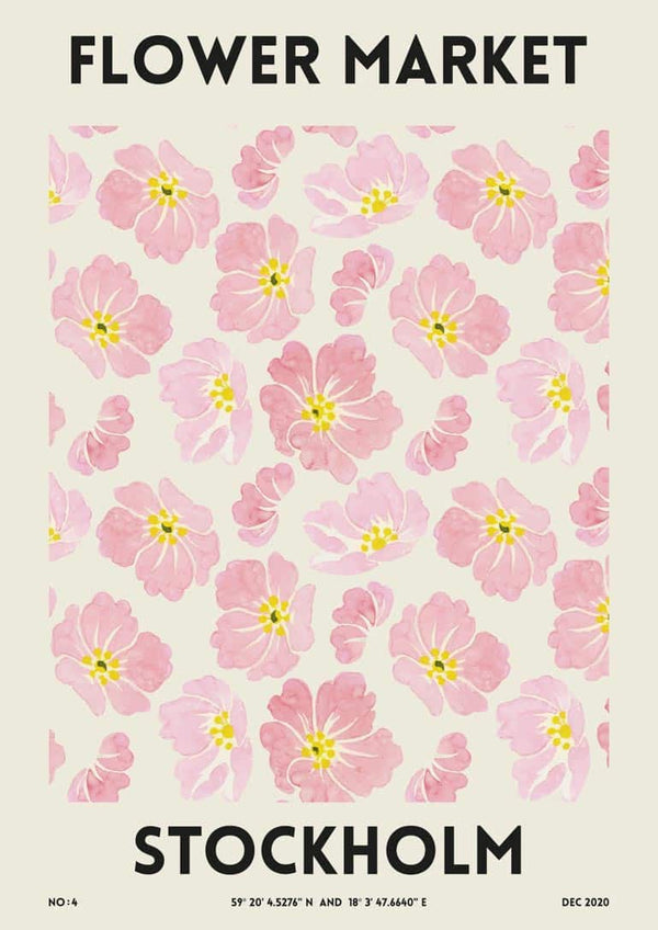 Blomstermarked - Stockholm plakat