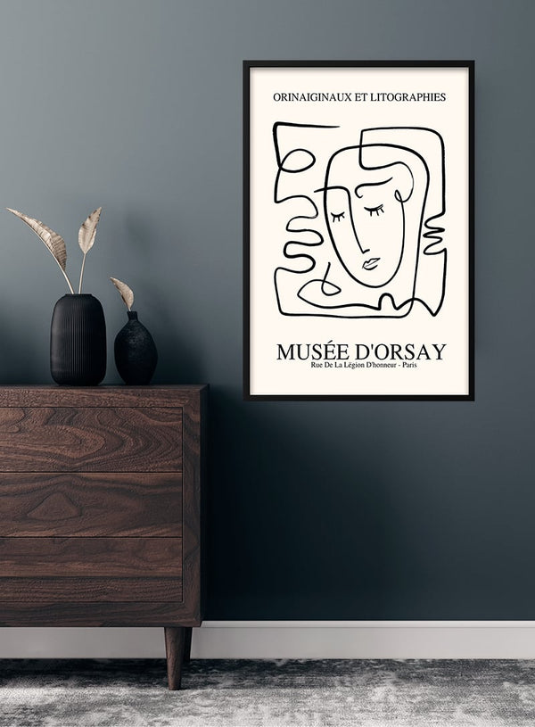 Picasso Inspireret ansigt imaginaires plakat