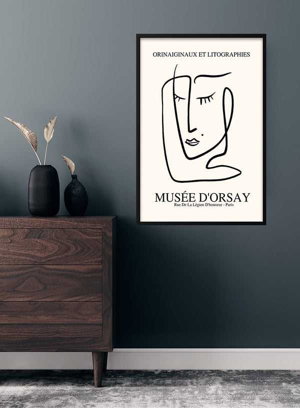 Picasso Inspireret ansigt imaginaires plakat