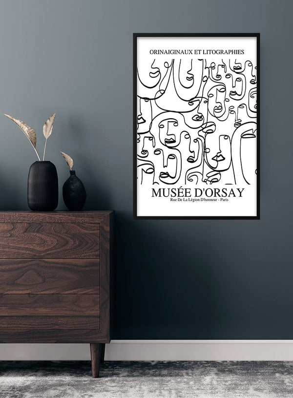 Picasso Inspired Faces imaginaires plakat