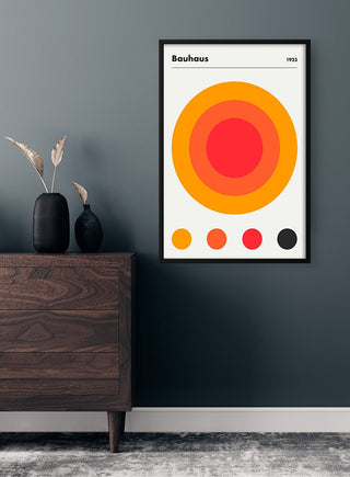 Bauhaus Orange 1923 Plakat