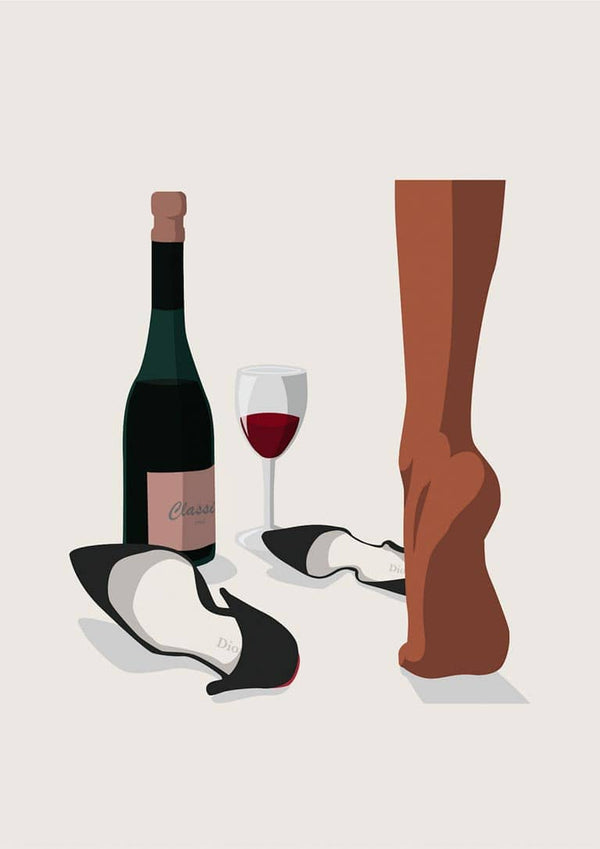 Vin og design Retro plakat