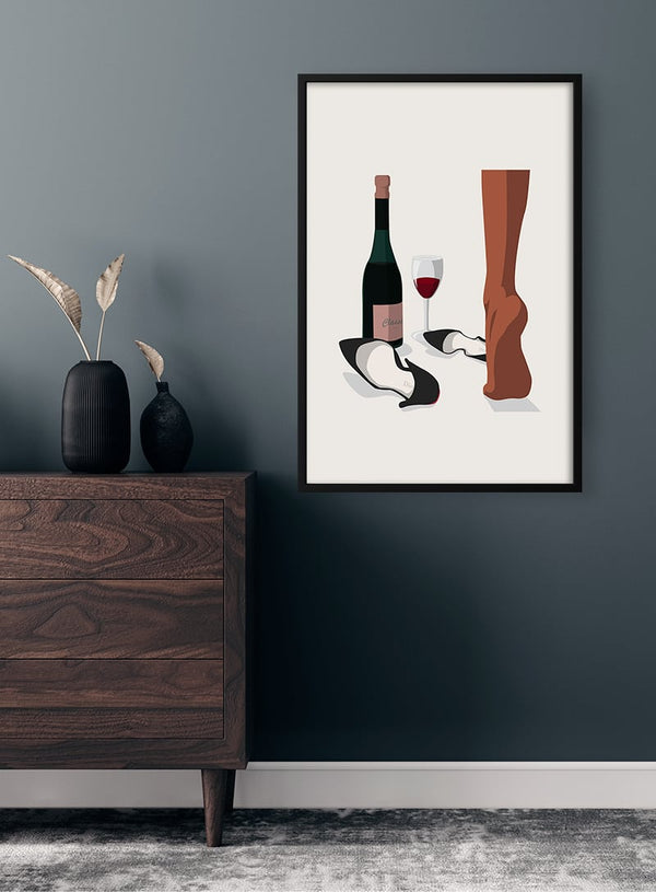 Vin og design Retro plakat