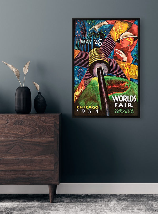 Verdensudstillingen Vintage Plakat