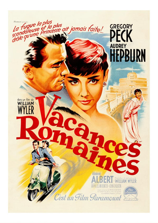 Aydrey Hepburn - Vacances Romaines plakat