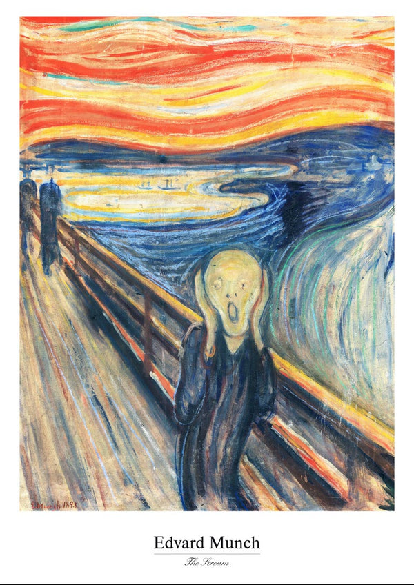 Edvard Munch - Skriget Plakat