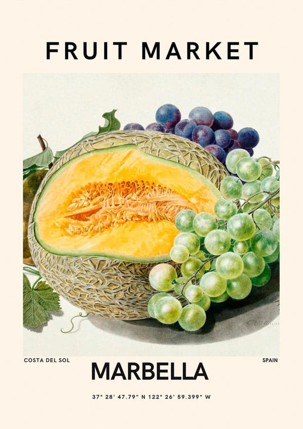 Frugtmarked - Marbella Plakat