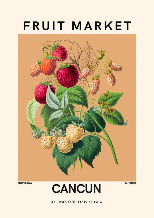 Frugtmarked - Cancun Plakat
