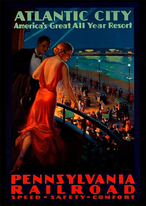 Atlantic City Vintage-plakat