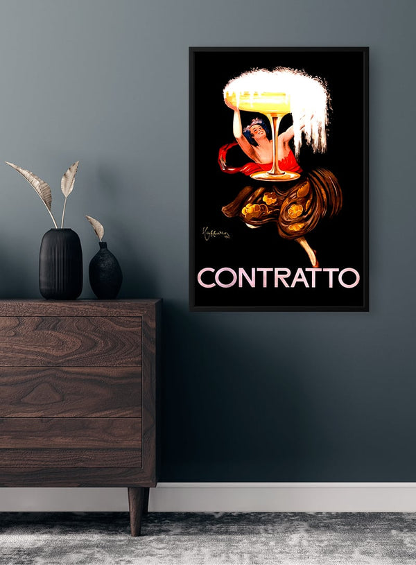 Contratto Vintage Plakat