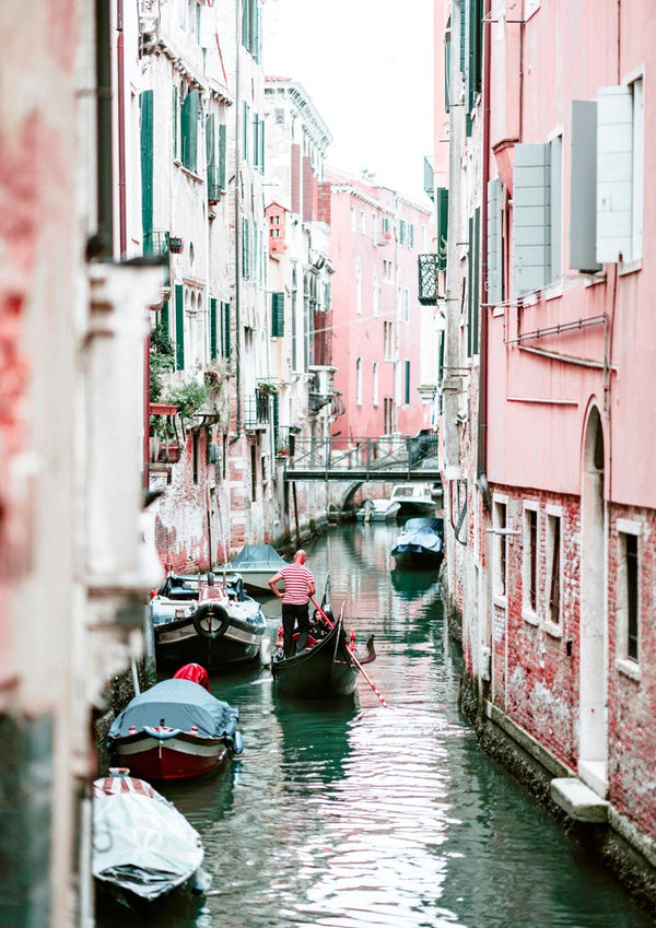 Båd i Venedig Plakat