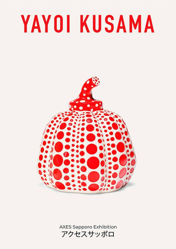 Yayoi Kusama Rød Plakat