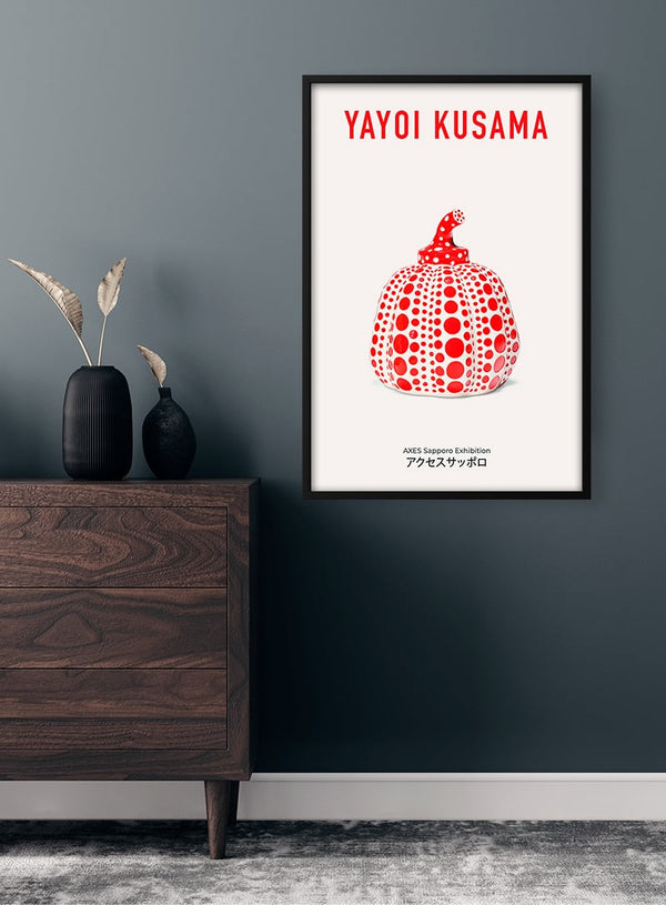 Yayoi Kusama Rød Plakat