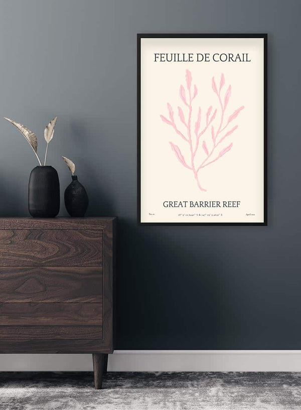 Feuille De Corail nr. 01 Kunst plakat