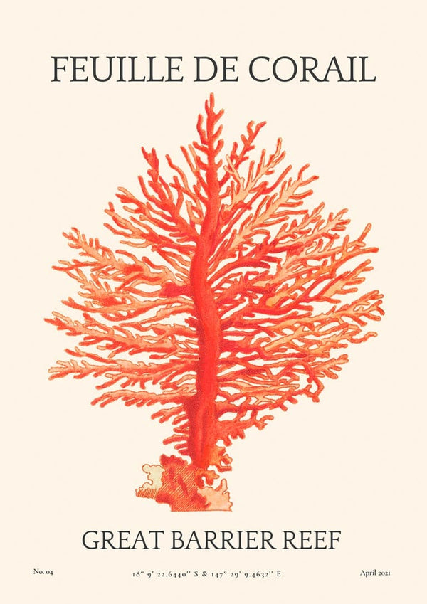 Feuille De Corail nr. 04 Plakat