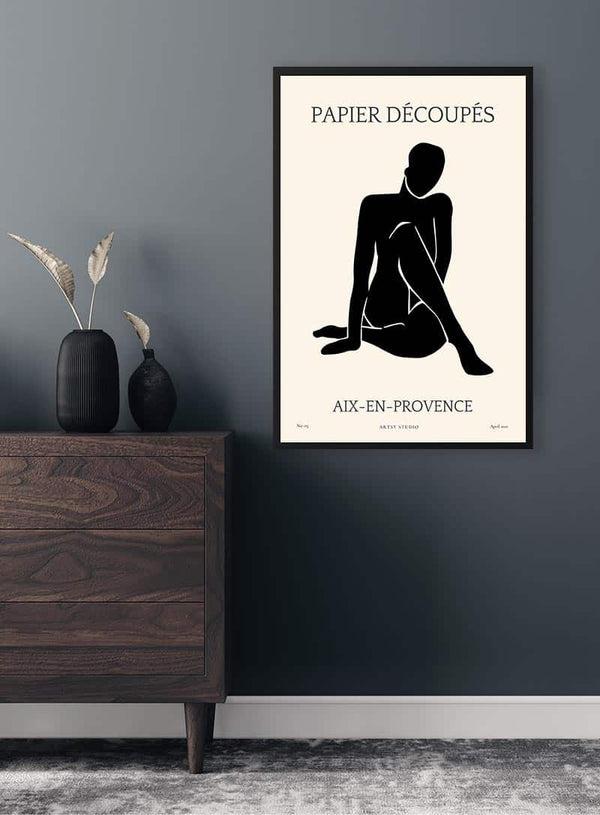 Papier Decoupe nr. 03 Plakat til Stuen