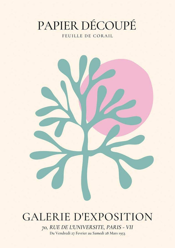 Farverig Papier Decoupe plakat