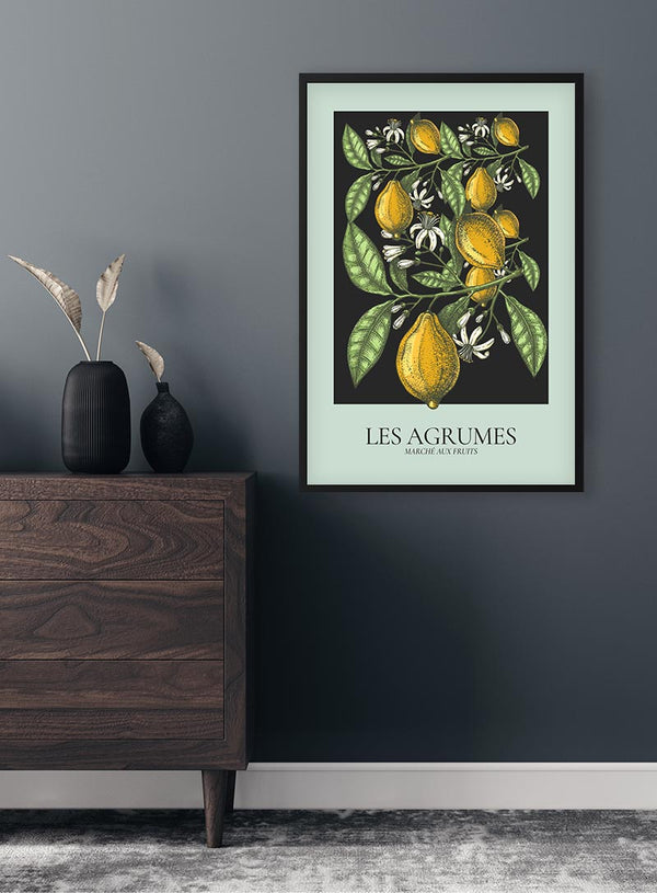 Les Agrumes Grøn Plakat