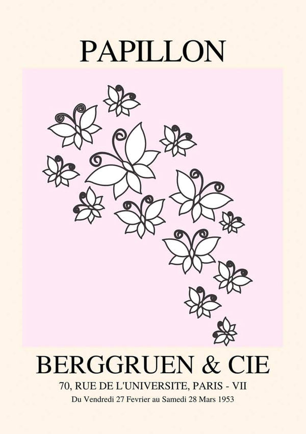 Inspireret Papillon nr. 01 plakat