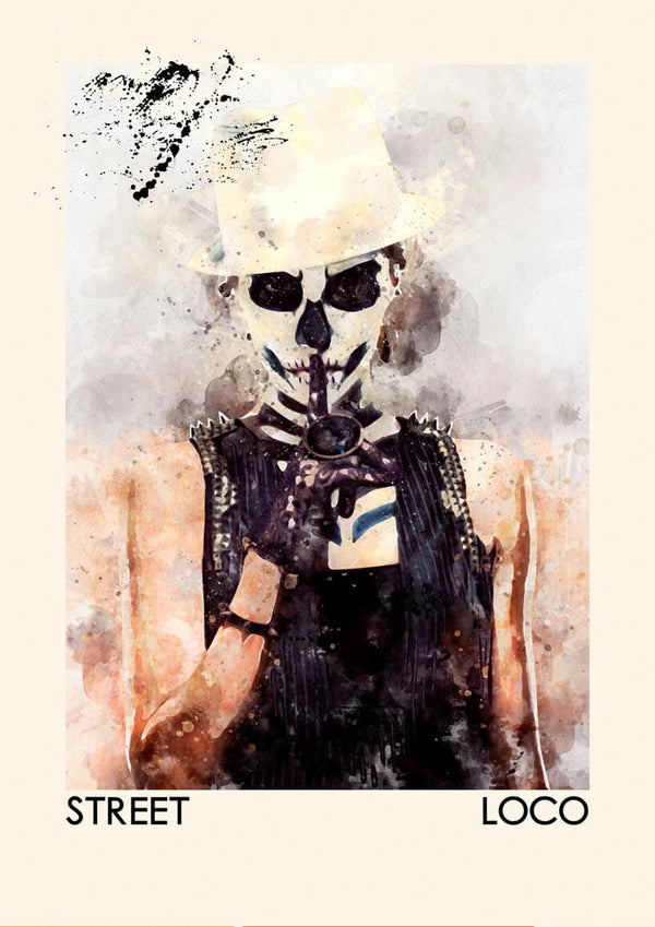 Gadekunst Loco Plakat