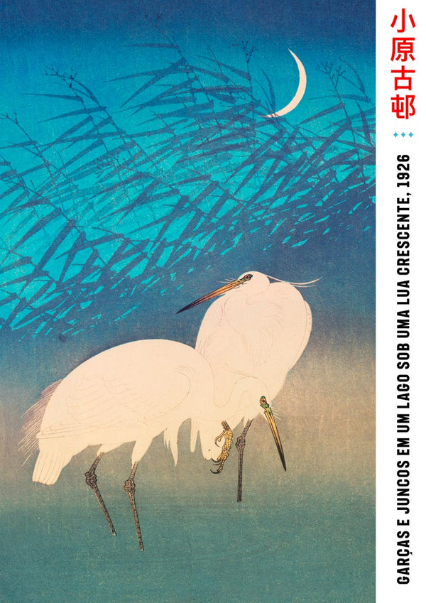 Ohara Koson - To Traner Plakat
