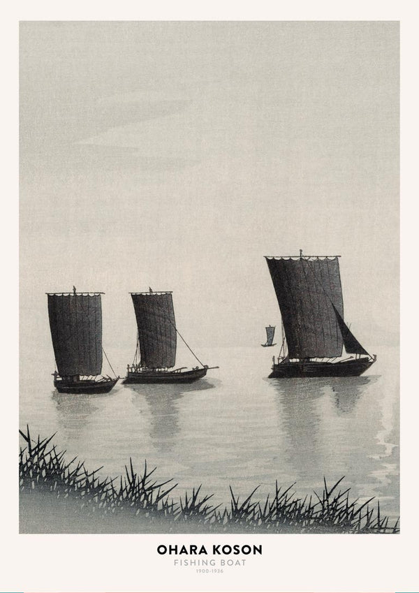 Ohara Koson - Fiskerbådsplakat